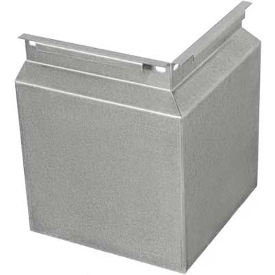 Кутові фасадні касети з металу для вентильованих фасадів 