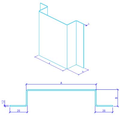 Фасадний капелюшний профіль 